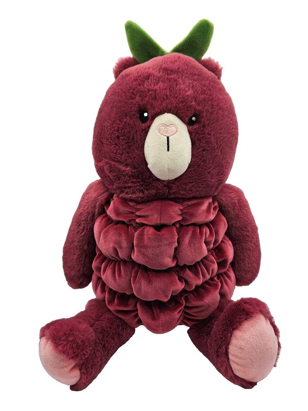 12" Raspbeary Raspberry Plush Stuffed Animal - Gigglescape
